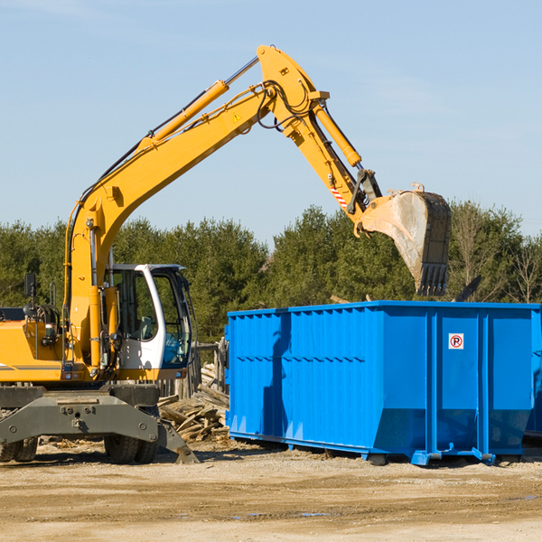 how does a residential dumpster rental service work in Bastian